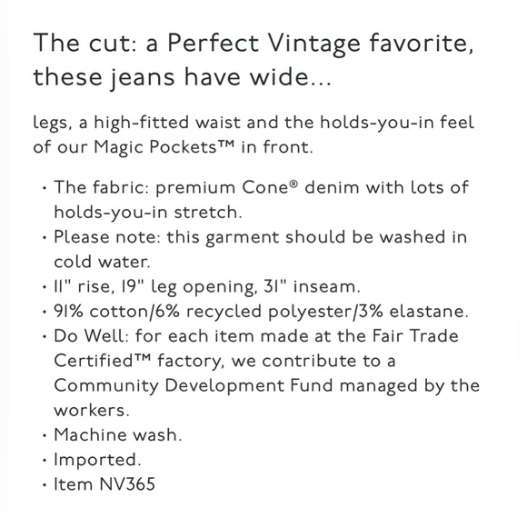 NWT Madewell The Perfect Vintage Wide-Leg Jean in black W 32 - Picture 7 of 11